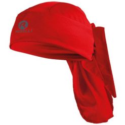 Chusta kolarska unisex Rogelli Bandana. Czerwone szaliki męskie Rogelli, bez wzorów, sportowe. W wyprzedaży za 21.00 zł.