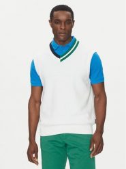 Hechter Paris Sweter 65013 151809 Biały Regular Fit. Białe kardigany męskie Hechter Paris, m, bez wzorów, z bawełny, bez ramiączek. Za 279.99 zł.