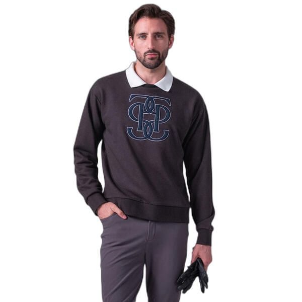 Bluza PS of Sweden Carl Monogram. Szare bluzy nierozpinane męskie PS OF SWEDEN, bez wzorów, sportowe, bez ramiączek, bez kaptura. Za 455.50 zł.