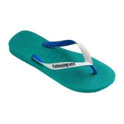 Japonki plażowe Havaianas Top Mix. Zielone klapki i japonki męskie Havaianas, bez wzorów. Za 56.99 zł.
