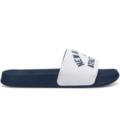 Klapki męskie New Balance SMF200U3 – granatowe. Niebieskie klapki i japonki męskie New Balance, bez wzorów. Za 99.99 zł.
