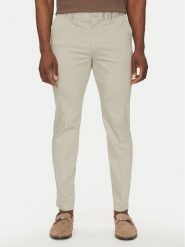 BOSS Spodnie materiałowe P-Kaiton1 50538828 Beżowy Slim Fit. Brązowe spodnie na co dzień męskie Boss, bez wzorów, z materiału. Za 419.99 zł.