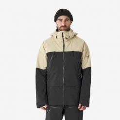 Kurtka narciarska męska Simond FR900 freeride. Brązowe kurtki narciarskie i snowboardowe męskie SIMOND, l, bez wzorów, bez kaptura, narciarskie. Za 879.99 zł.