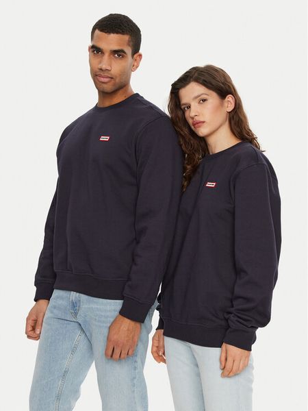 Hunter Bluza Jorah HARU0007242 Granatowy Regular Fit. Niebieskie bluzy nierozpinane męskie Hunter, m, bez wzorów, z bawełny, bez ramiączek, bez kaptura. Za 159.99 zł.