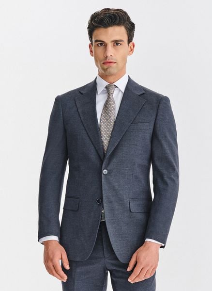 PAKO LORENTE - Granatowa marynarka garniturowa. Marynarki męskie Pako Lorente, m, bez wzorów, z elastanu. Za 999.99 zł.