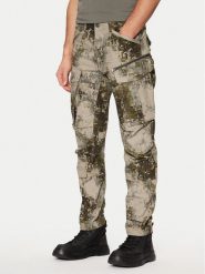 G-Star Raw Spodnie materiałowe Rovic 3D D02190 G787 Khaki Tapered Fit. Brązowe spodnie na co dzień męskie G-Star Raw, bez wzorów, z bawełny, retro. Za 399.99 zł.