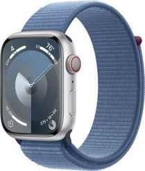 Smartwatch Apple Watch 9 GPS + Cellular 45mm Silver Alu Sport Loop Niebieski (MRMJ3QP/A). Niebieskie zegarki smartwatch Apple. Za 2,899.36 zł.
