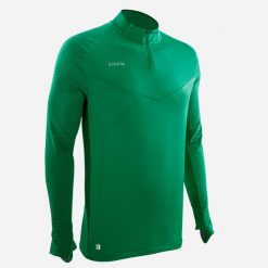 Bluza do piłki nożnej Kipsta CLR Club. Zielone bluzy nierozpinane męskie KIPSTA, xl, bez wzorów, z materiału, sportowe, bez ramiączek, bez kaptura. Za 169.99 zł.