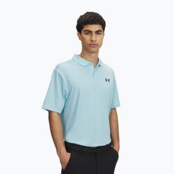 Koszulka Under Armour Matchplay Polo. Niebieskie koszulki polo męskie Under Armour, m, bez wzorów, bez kołnierzyka, bez ramiączek. Za 159.99 zł.