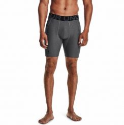 Spodenki Under Armour HG Armour Shorts - carbon heather/black rozmiar: s. Brązowe szorty sportowe męskie Under Armour, bez wzorów, sportowe. Za 176.80 zł.