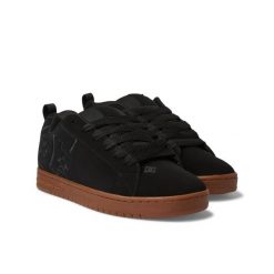 Buty DC COURT GRAFFIK M Czarny. Czarne buty zimowe męskie DC Shoes, bez wzorów, z gumy, sportowe, bez obcasa, bez zapięcia. Za 369.99 zł.