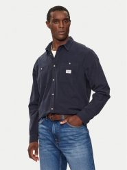 Guess Jeans Koszula M4YH37 WGCF1 Granatowy Regular Fit. Niebieskie koszule męskie Guess Jeans, l, z aplikacjami, z bawełny, bez kołnierzyka, bez ramiączek. Za 239.99 zł.
