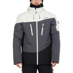 Kurtka narciarska męska Fundango Privet Allmountain. Białe kurtki narciarskie i snowboardowe męskie Fundango, na zimę, m, bez wzorów, bez kaptura, narciarskie. W wyprzedaży za 639.00 zł.