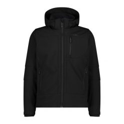 Kurtka softshell męska CMP. Czarne kurtki softshell męskie CMP, m, bez wzorów, z softshellu, bez kaptura, trekkingowe. Za 303.99 zł.