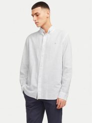 Jack & Jones Koszula Summer 12274599 Biały Regular Fit. Białe koszule męskie Jack & Jones, m, bez wzorów, z bawełny, bez kołnierzyka, bez ramiączek. Za 89.99 zł.