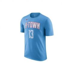 Koszulka sportowa męska Nike Nba Houston Rockets James Harden City Edition. T-shirty sportowe męskie Nike, m, bez wzorów, z bawełny, sportowe, bez ramiączek. Za 149.00 zł.