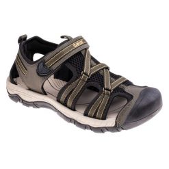 Sandały Męskie Camidio. Brązowe buty zimowe męskie Hi-tec, bez wzorów, sportowe, bez obcasa, bez zapięcia. Za 255.99 zł.