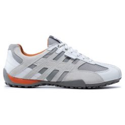 Półbuty Geox. Szare codzienne półbuty męskie Geox, bez wzorów, bez obcasa, bez zapięcia. Za 359.99 zł.