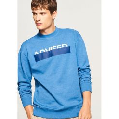 Bluza z nadrukiem - Niebieski. Niebieskie bluzy nierozpinane męskie Reserved, z nadrukiem. Za 79.99 zł.