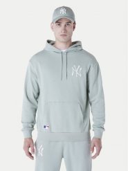 New Era Bluza New York Yankees MLB League 60596175 Zielony Regular Fit. Zielone bluzy nierozpinane męskie New Era, m, bez wzorów, z bawełny, bez ramiączek, bez kaptura. Za 179.99 zł.