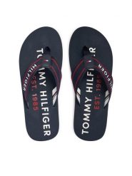 Tommy Hilfiger Japonki Sporty Hilfiger Beach Sandal FM0FM05805 Granatowy. Niebieskie klapki i japonki męskie Tommy Hilfiger, bez wzorów, z materiału. Za 149.99 zł.