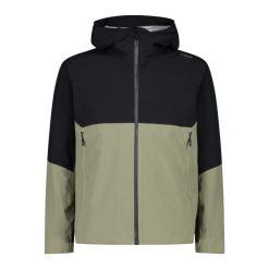 Kurtka przeciwdeszczowa męska CMP. Zielone kurtki męskie CMP, m, bez wzorów, sportowe, bez ramiączek, bez kaptura. Za 299.99 zł.