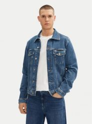 Tommy Jeans Kurtka jeansowa Ryan DM0DM21047 Niebieski Regular Fit. Niebieskie kurtki męskie Tommy Jeans, m, bez wzorów, z bawełny, bez ramiączek, bez kaptura. Za 239.99 zł.