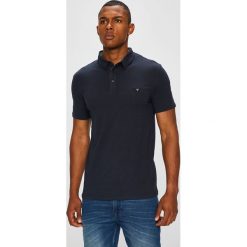 Guess Jeans - Polo. Czarne koszulki polo męskie Guess Jeans, z bawełny, polo, z krótkim rękawem. Za 189.90 zł.