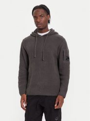 C.P. Company Sweter 19CMKN018A005558G Szary Relaxed Fit. Szare kardigany męskie C.P. Company, m, bez wzorów, z bawełny, bez ramiączek. Za 1,299.00 zł.