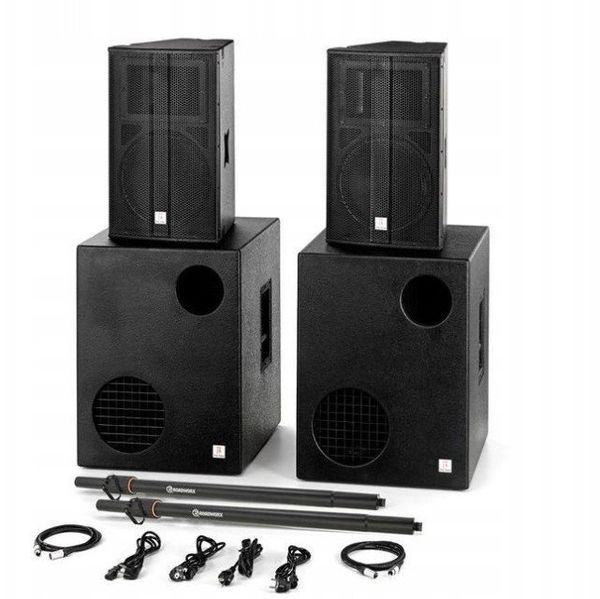 The box TA Power Zestaw Nagłośnieniowy Aktywne głośniki subwoofery. Zestawy głośników Power Dynamics. Za 9,309.00 zł.