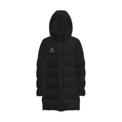 Długa kurtka puchowa Erima. Czarne kurtki męskie Erima, m, bez wzorów, z puchu, bez ramiączek, bez kaptura. W wyprzedaży za 338.50 zł.