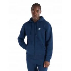 Bluza na co dzień męska NEW BALANCE na zamek z kapturem. Niebieskie bluzy z kapturem męskie New Balance, m, bez wzorów, z kapturem. Za 314.00 zł.