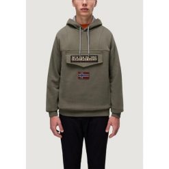 Bluza Mężczyzna NAPAPIJRI BURGEE WINT 4. Zielone bluzy nierozpinane męskie Napapijri, m, bez wzorów, bez ramiączek, bez kaptura. W wyprzedaży za 384.75 zł.