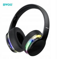 BWOO BW587 nauszne słuchawki bezprzewodowe ANC czarne. Czarne słuchawki bluetooth Avantree. Za 83.57 zł.