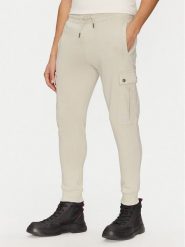 BOSS Spodnie dresowe Seteam 50542917 Beżowy Regular Fit. Brązowe spodnie dresowe męskie Boss, bez wzorów, z bawełny. Za 329.99 zł.
