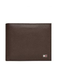 Tommy Hilfiger Portfel Th Flag Cc And Coin AM0AM13519 Brązowy. Brązowe portfele męskie Tommy Hilfiger, bez wzorów, ze skóry. Za 269.99 zł.