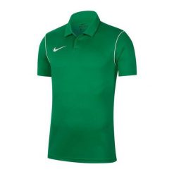 Męska Koszulka Polo Park 20 DriFIT. Zielone koszulki polo męskie Nike, m, bez wzorów, sportowe, bez kołnierzyka, bez ramiączek. Za 138.99 zł.