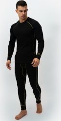 Men's thermal pants CAT, insulated, black, size L. Czarne bielizna termoaktywna męska Sourcing, l, bez wzorów, bez ramiączek. Za 90.20 zł.