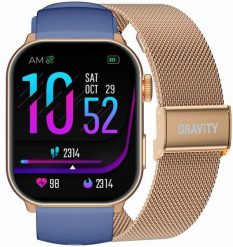 SMARTWATCH UNISEX GRAVITY GT28-8 - ROZMOWY BLUETOOTH, DODATKOWY PASEK (sg037g). Zegarki smartwatch Gravity. Za 132.82 zł.