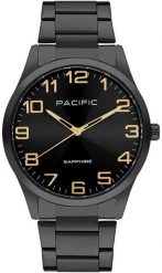 Zegarek męski PACIFIC-stalowy-szkło SZAFIR- BMB-1105-04. Szare zegarki męskie Perfect, szklane. Za 249.40 zł.