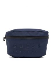 Guess Saszetka HMSOWR P5292 Granatowy. Niebieskie saszetki męskie Guess, z aplikacjami, ze skóry. Za 179.99 zł.