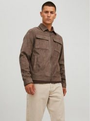Jack & Jones Kurtka z imitacji skóry Payton 12213082 Brązowy Regular Fit. Brązowe kurtki męskie Jack & Jones, l, bez wzorów, ze skóry, bez ramiączek, bez kaptura. Za 209.99 zł.