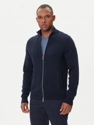 BOSS Kardigan H-Idino 50543150 Granatowy Regular Fit. Niebieskie kardigany męskie Boss, m, bez wzorów, z bawełny, bez ramiączek. Za 929.99 zł.