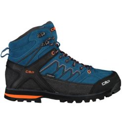 Buty trekkingowe męskie CMP Moon Mid WP. Niebieskie buty trekkingowe męskie CMP, bez wzorów, z gumy, bez zapięcia, trekkingowe. Za 786.37 zł.