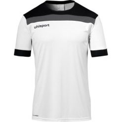 Koszulka sportowa męska Uhlsport Offense 23. Białe t-shirty sportowe męskie Uhlsport, l, bez wzorów, z poliesteru, sportowe, bez ramiączek. Za 133.00 zł.