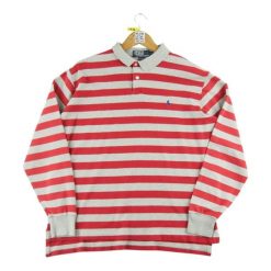 Second life - Długi rękaw Męska koszulka polo czerwona - Stan dobry. Czerwone koszulki męskie z długim rękawem Ralph Lauren, m, bez wzorów, sportowe, bez kołnierzyka, bez ramiączek. Za 105.71 zł.