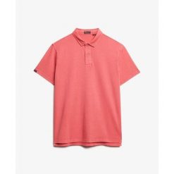 Koszulka polo z dżerseju Superdry Essential. Czerwone koszulki polo męskie Superdry., m, bez wzorów, z dżerseju, klasyczne, bez kołnierzyka, bez ramiączek. W wyprzedaży za 164.20 zł.