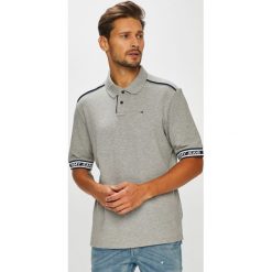 Tommy Jeans - Polo. Szare koszulki polo męskie Tommy Jeans, z bawełny, polo, z krótkim rękawem. Za 269.90 zł.