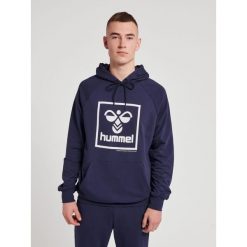 Bluza z kapturem Hummel Isam 2.0. Niebieskie bluzy z kapturem męskie HUMMEL, s, bez wzorów, z kapturem. Za 217.50 zł.