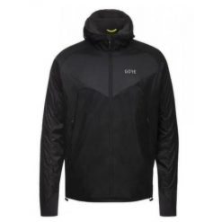 Kurtka ocieplana Gorewear Thermique R5 Infinium czarna. Czarne kurtki treningowe męskie Gore Wear, na zimę, bez wzorów, z gore-texu, bez kaptura, do biegania, gore-tex. W wyprzedaży za 816.80 zł.